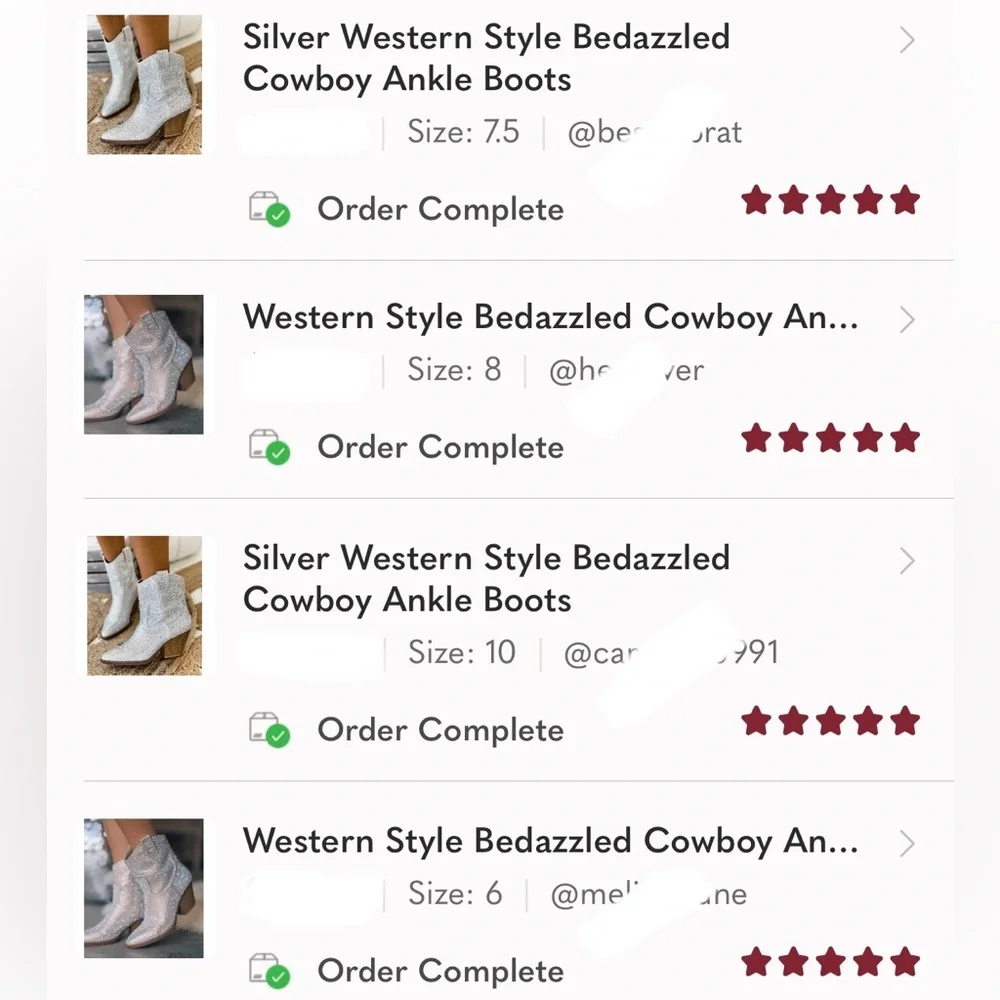 NEW Red Western Style Bedazzled Cowboy Ankle Boots - Picture 13 of 14